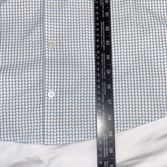 Mizzen + Main Leeward   Mens XL Polka Dot Shirt  Trim Fit Stretch - Picture 7 of 10